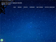 Tablet Screenshot of magiablancaymagianegra.com